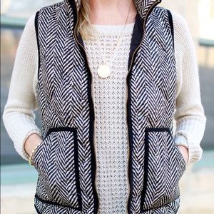 J. Crew Herringbone Vest